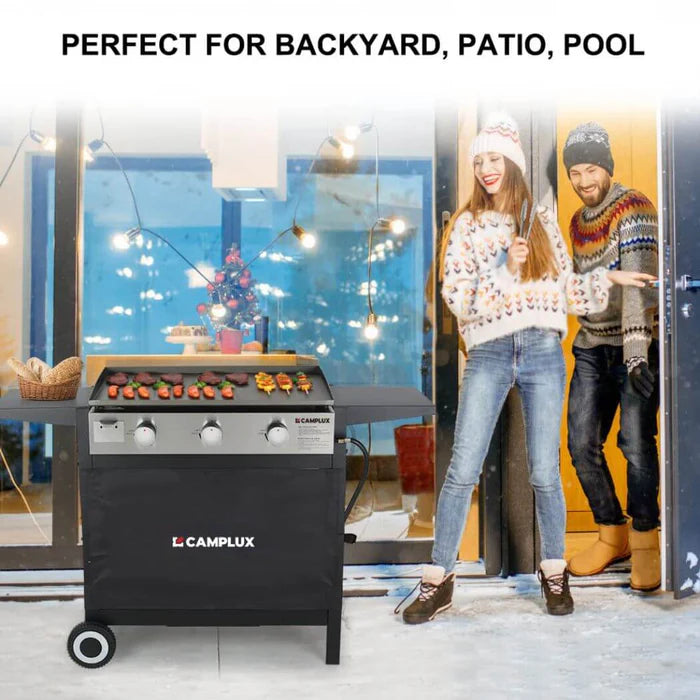 Camplux Outdoor Gas Griddle Grill Combo 3 Burner